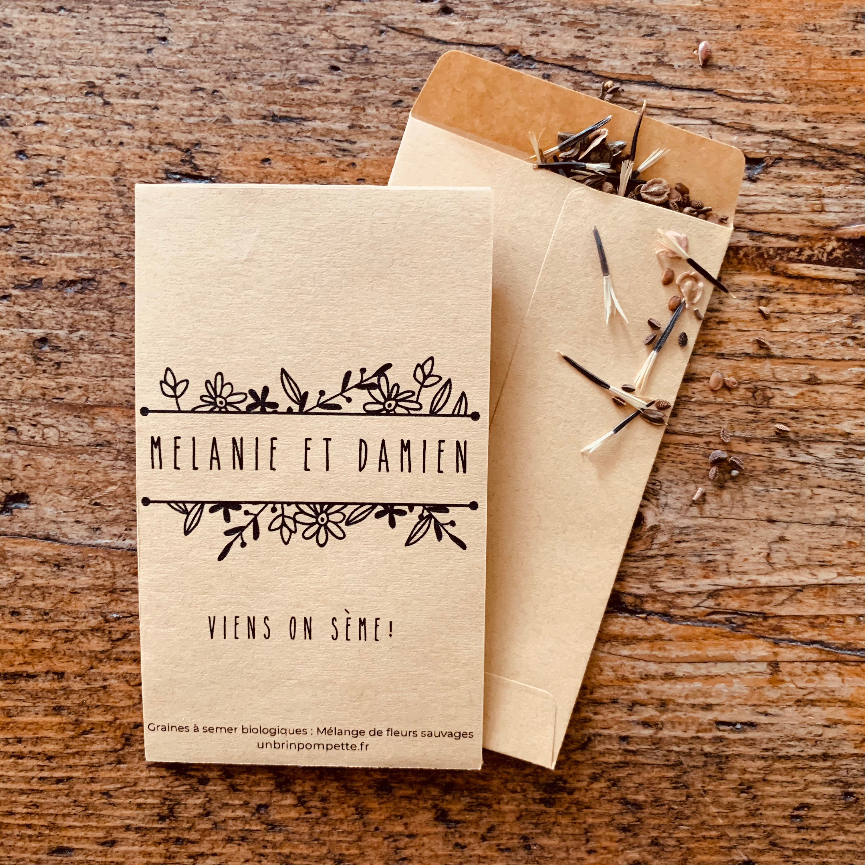 Sachet de graines bio thème 28