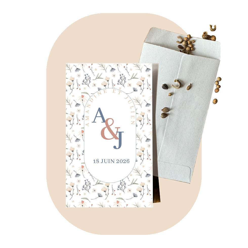 Sachet de graines bio blanc thème 46