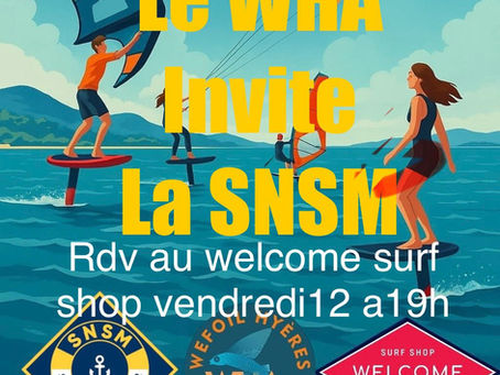 Securite dans les sports nautiques, wing, kite, windsurf, surf avec la SNSM