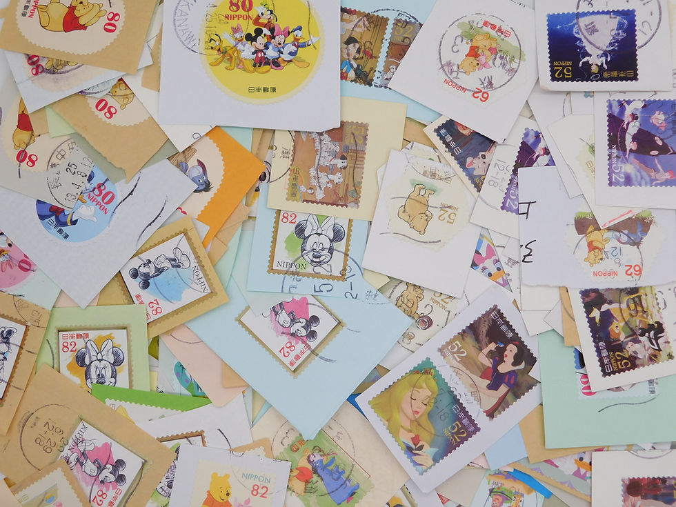 Thumbnail: 300g/1000pcs Thematic: (Japan Disney) used  commemoraitve ON paper