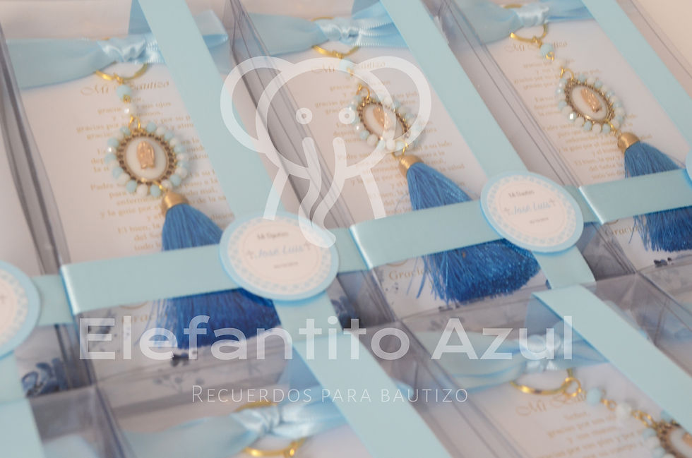 Miniatura: Llavero Virgen en Caja de Acetato con oración