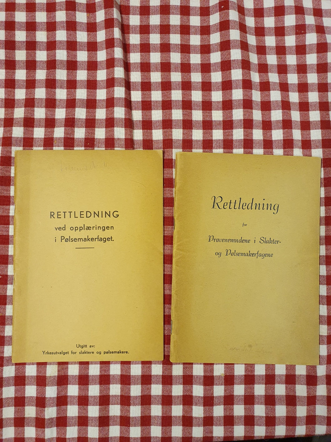 Rettledning ved opplæringen i Pølsemakerfaget ...