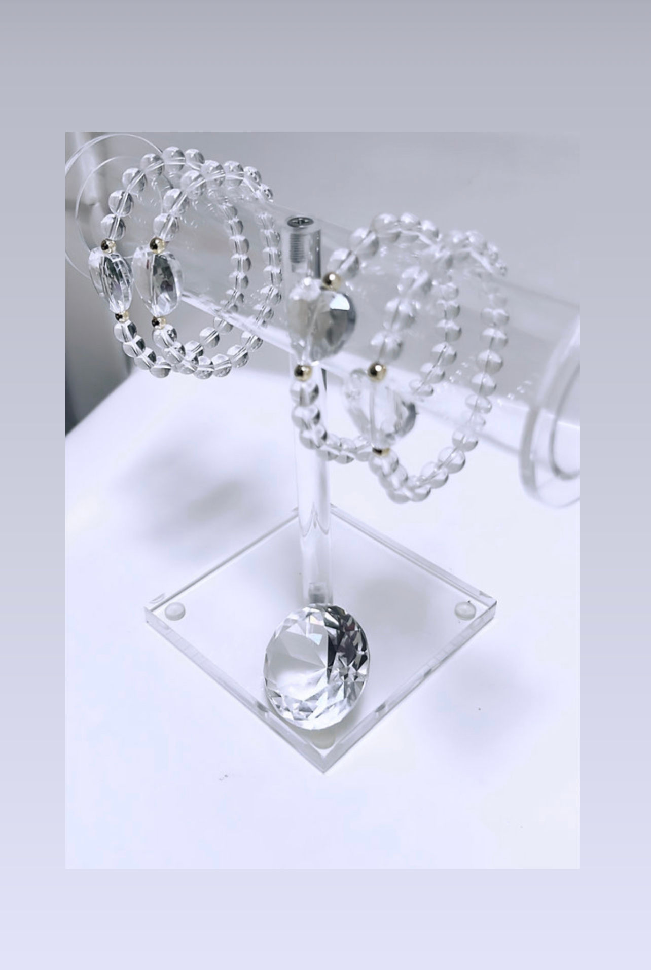 Crystal Transparent clear quartz bracelets