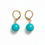 Miniature : Boucles d'oreilles perle turquoise