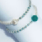 Bracelet asymétrique perles en jade