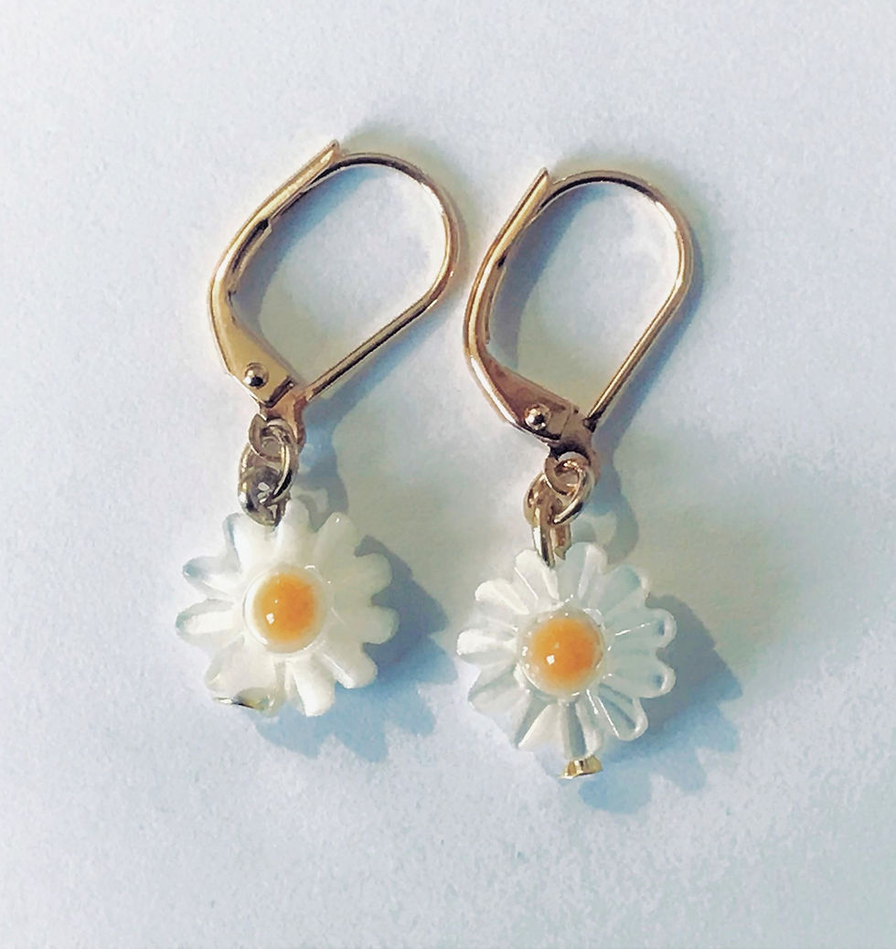 Boucles d'oreilles Marguerites
