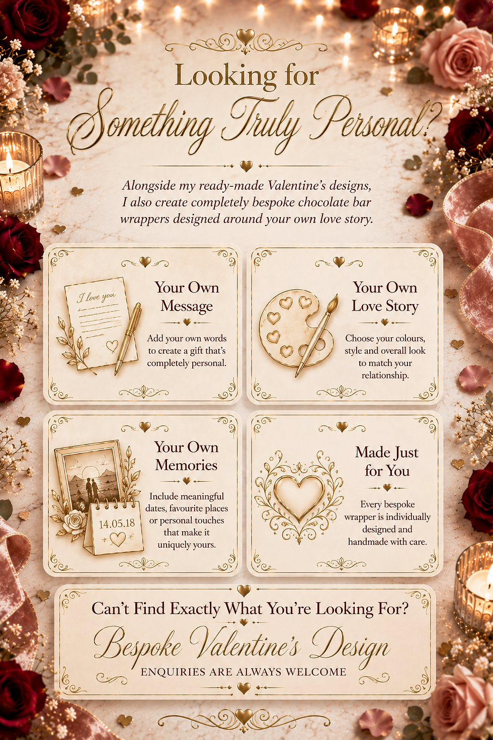 Thumbnail: Personalised Valentine’s Chocolate Bar | Romantic Chocolate Gift