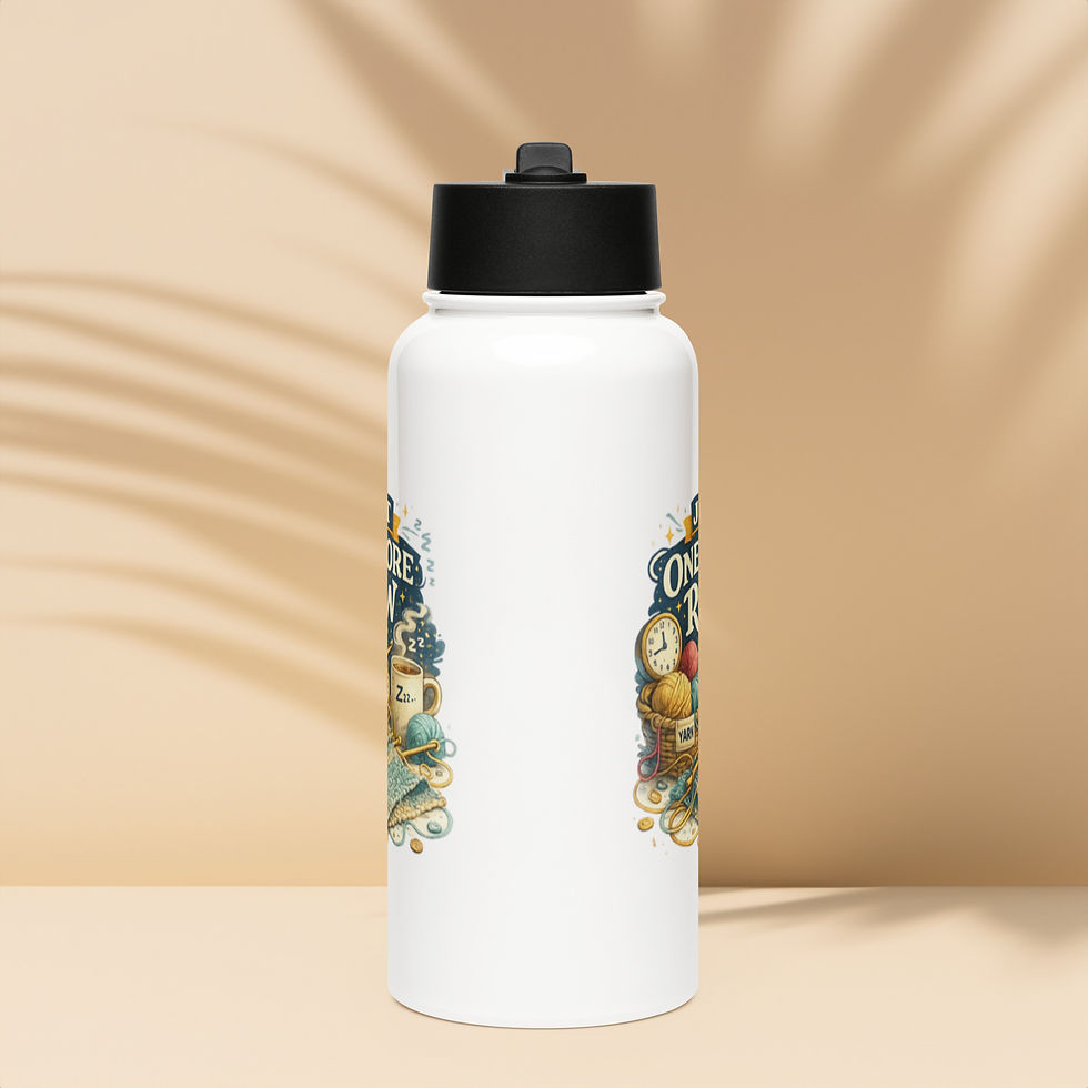 Thumbnail: Stainless steel water bottle with a straw lid: Just one more row