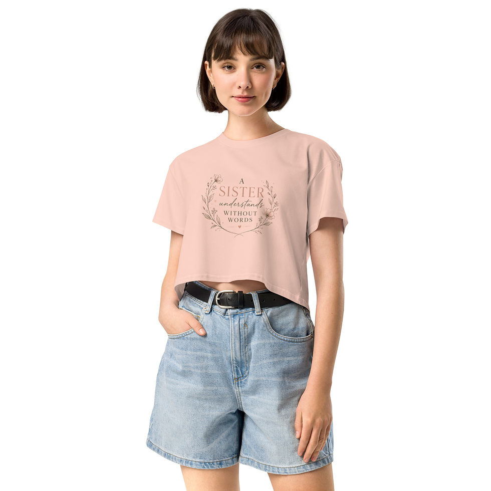 Thumbnail: Women’s crop top: A sister understands without words