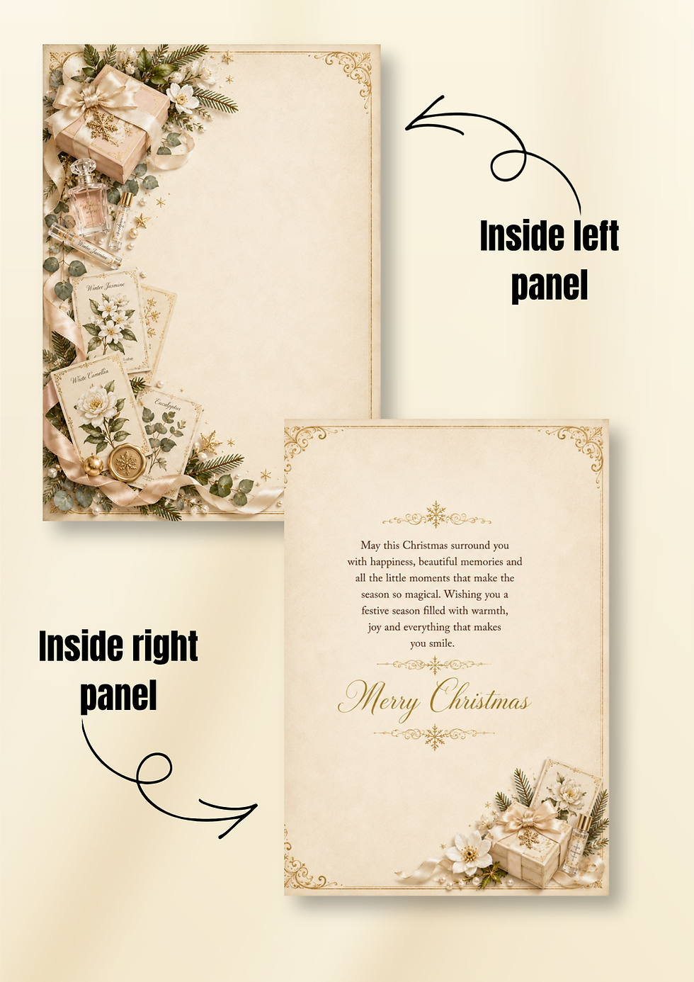 Thumbnail: Personalised Christmas Card | Luxury Merry Christmas Card for Someone Special