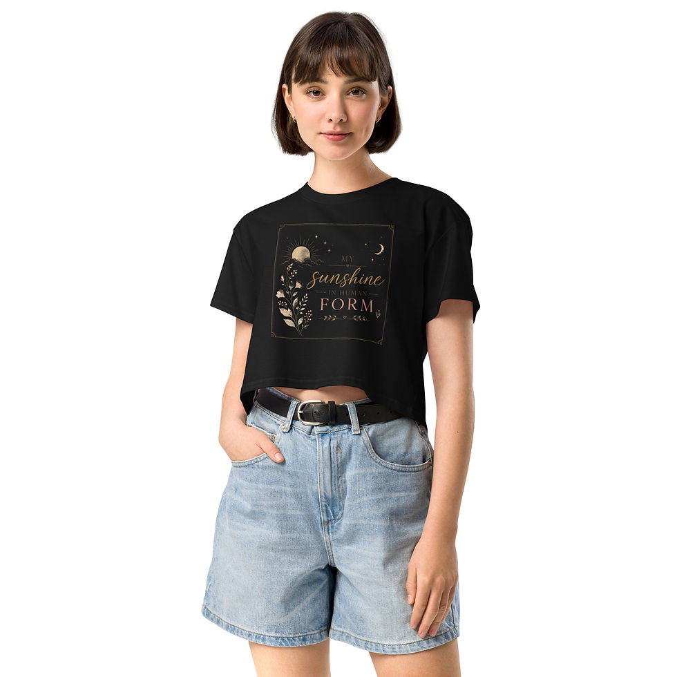Thumbnail: Women’s crop top: My sunshine in human form