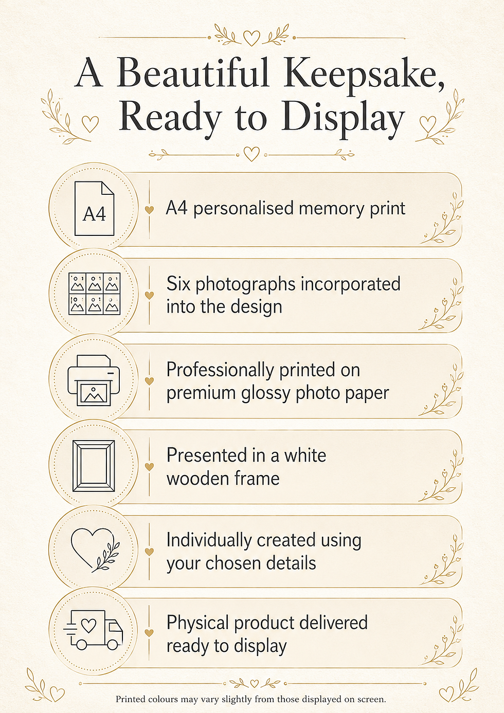 Thumbnail: Personalised Results Found Photo Print | 6 Memory A4 Framed Gift