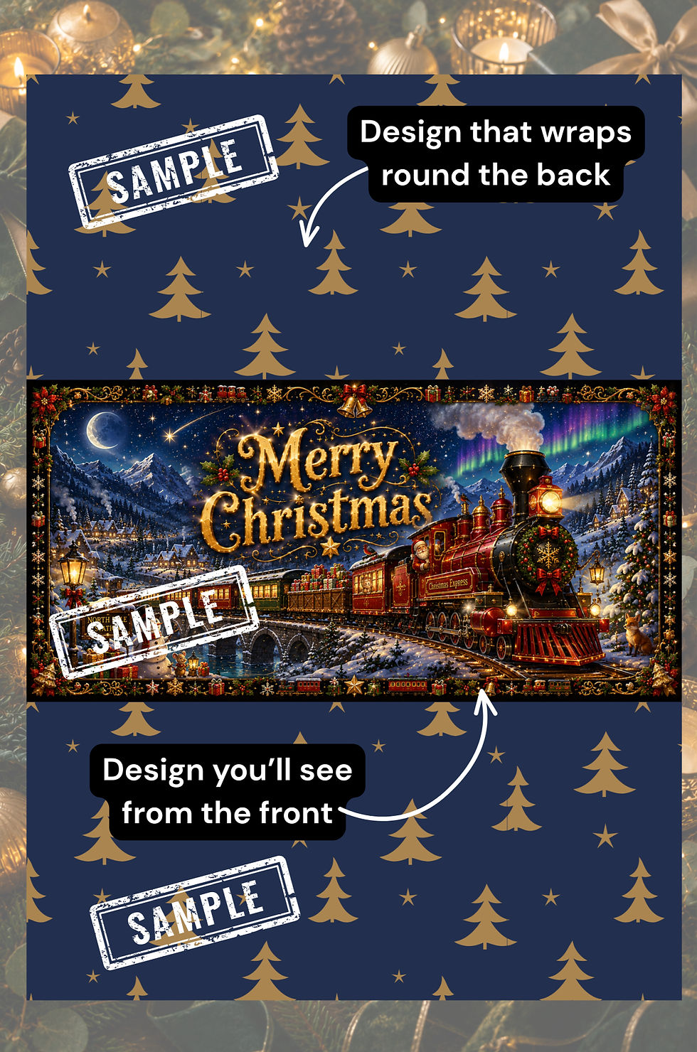 Thumbnail: Personalised Kids Christmas Chocolate Bar | Custom Name Christmas Gift | Train