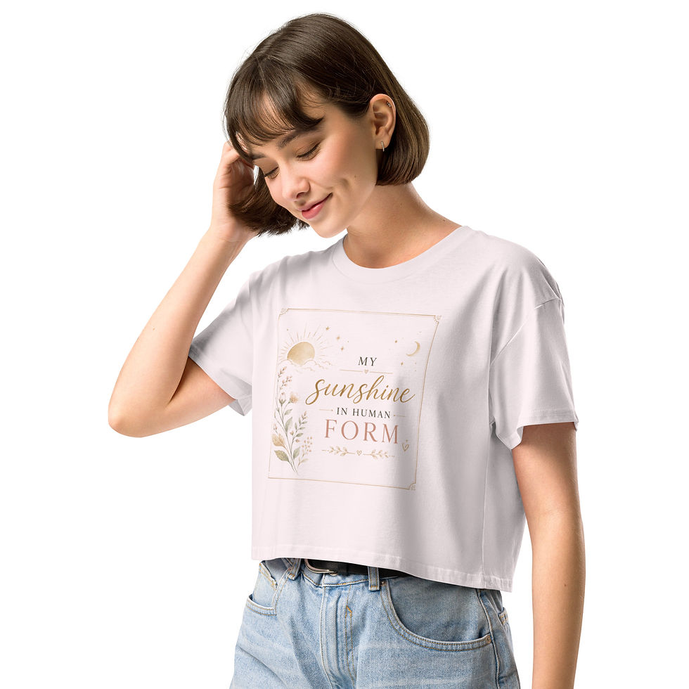 Thumbnail: Women’s crop top: My sunshine in human form