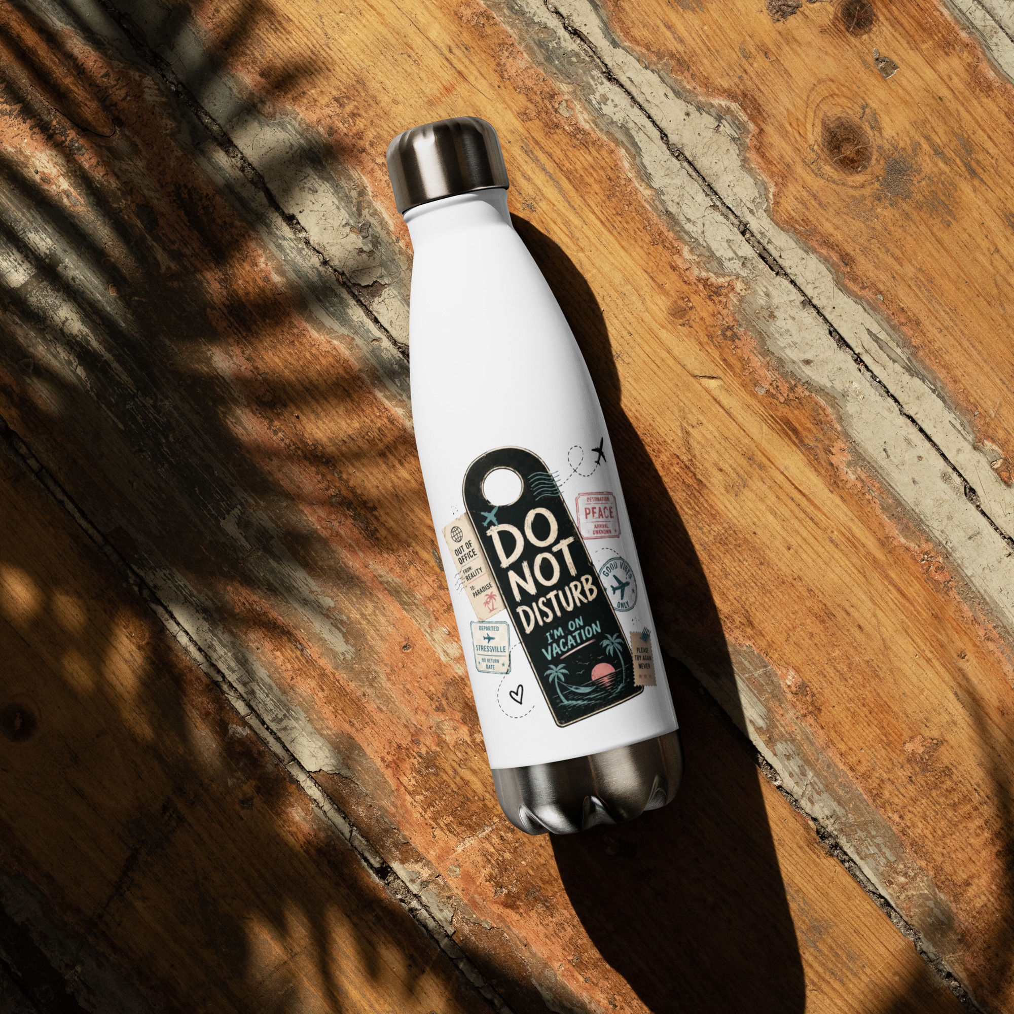 Stainless steel water bottle: Do Not Disturb