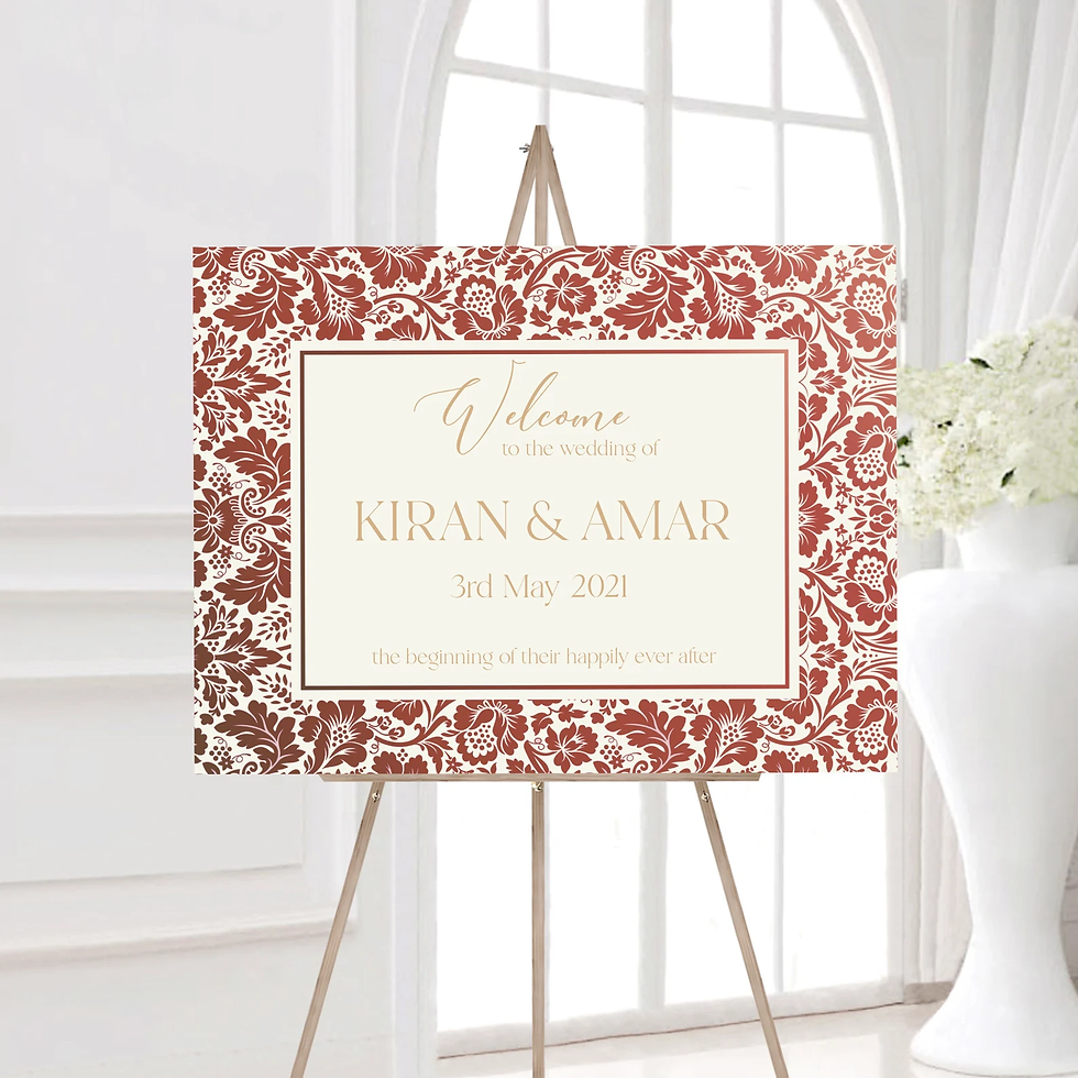 Wedding Welcome Board
