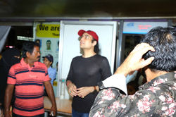 Megastar Aazaad at Banaras with fans