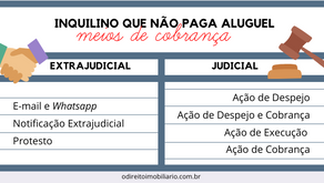 INQUILINO NÃO PAGA O ALUGUEL. O QUE POSSO FAZER?
