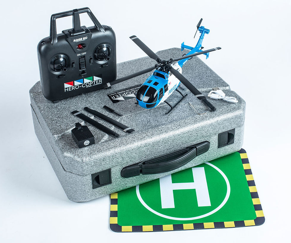 Thumbnail: Hero-Copter Police 4 Channel RTF RC Helicopter 6 Axis/Auto Take Off/Landing