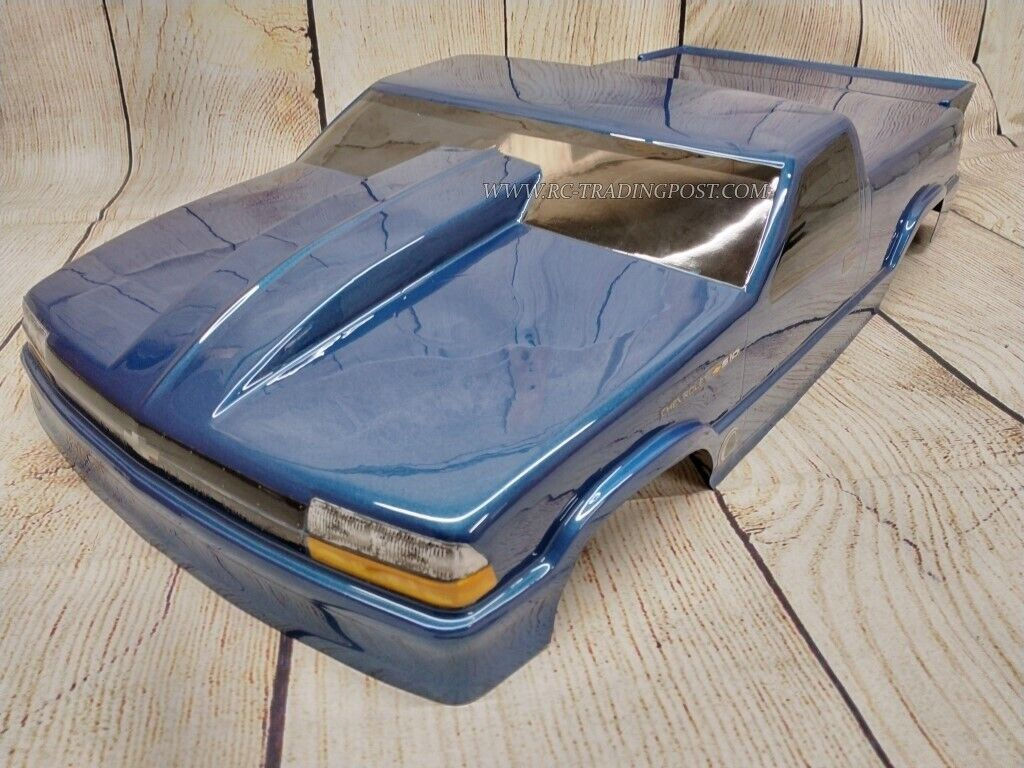 02 CHEVY S-10 DRAG TRUCK Custom Painted RC Body 1/10 WB330mm/22S/DR10/Slash/Drag