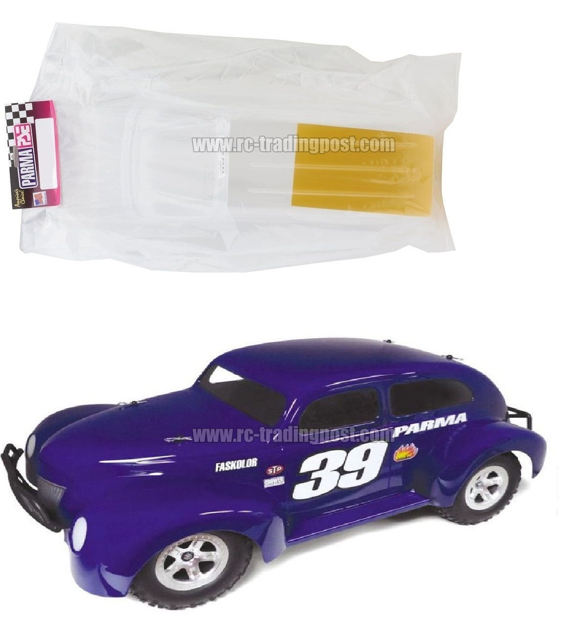 Parma '39 Street Stock Short Course Race Truck Clear RC Body 1/10 Slash, Senton