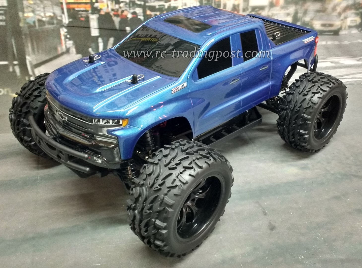 Custom Painted Silverado Z71 Trail Boss EPX 4X4 RTR 1/10 RC Monster Truck WP