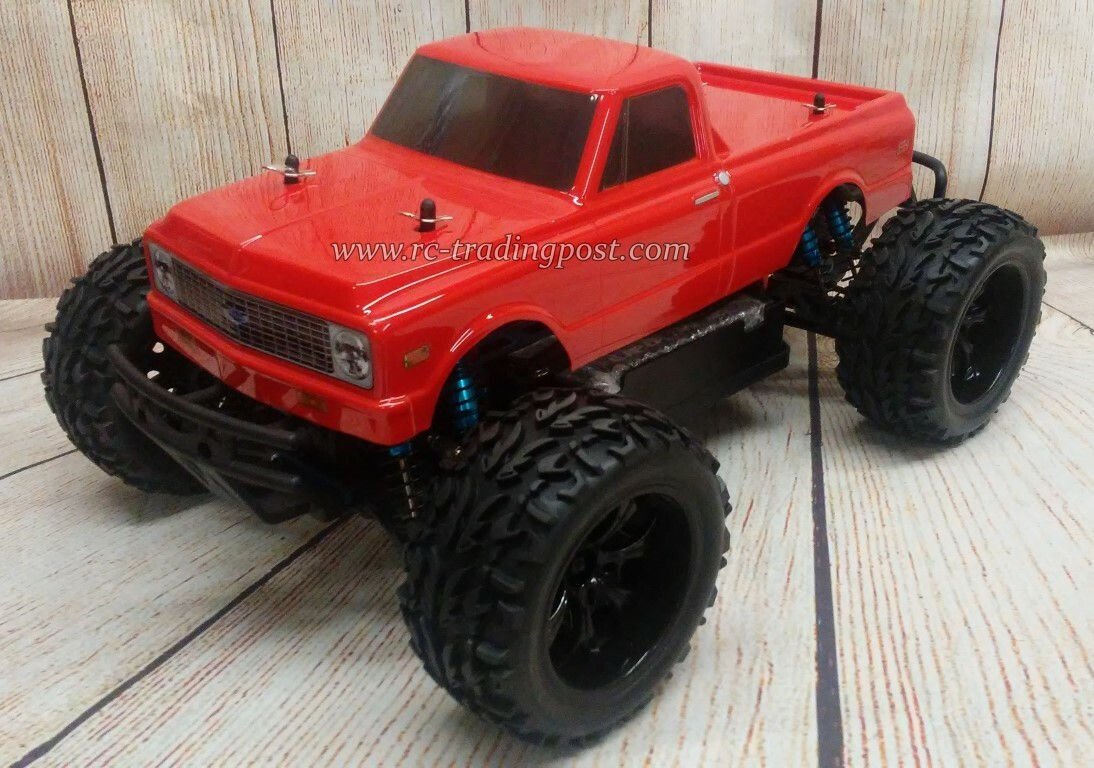 Custom Painted 1972 Chevy C10 EPX 4X4 RTR 1/10 RC Monster Truck Waterproof