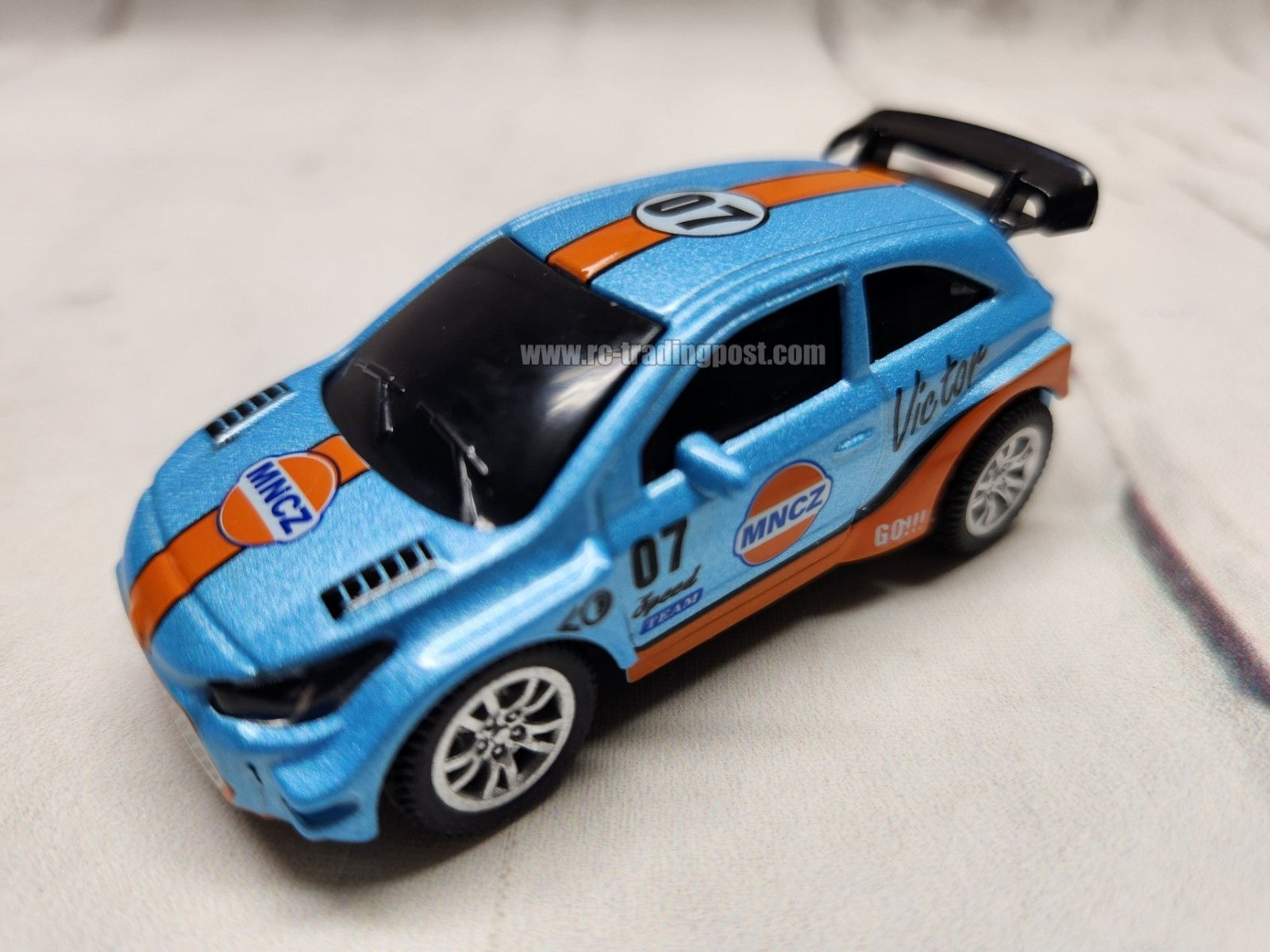 1/64 Diecast Remote Control RC Car Rally 2.4Ghz Radio, LEDs,Rech