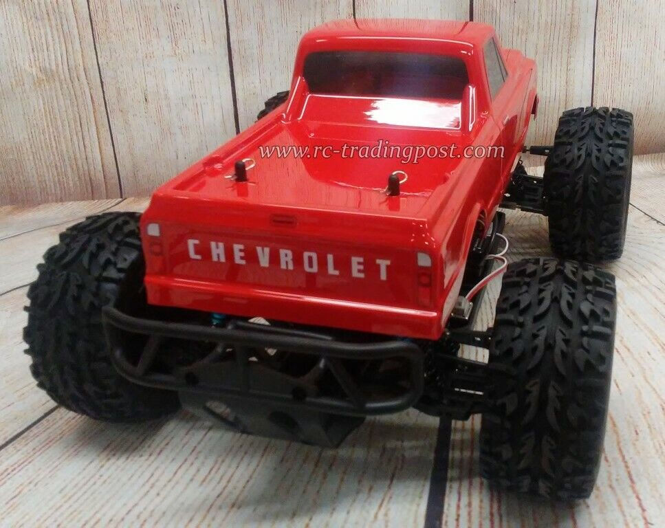 Thumbnail: Custom Painted 1972 Chevy C10 EPX 4X4 RTR 1/10 RC Monster Truck Waterproof