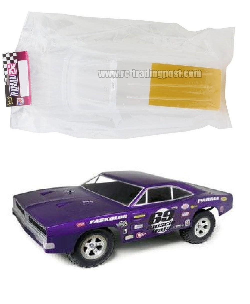 Parma '69 R/T Muscle Short Course Race Truck Clear RC Body 1/10 Slash, Senton