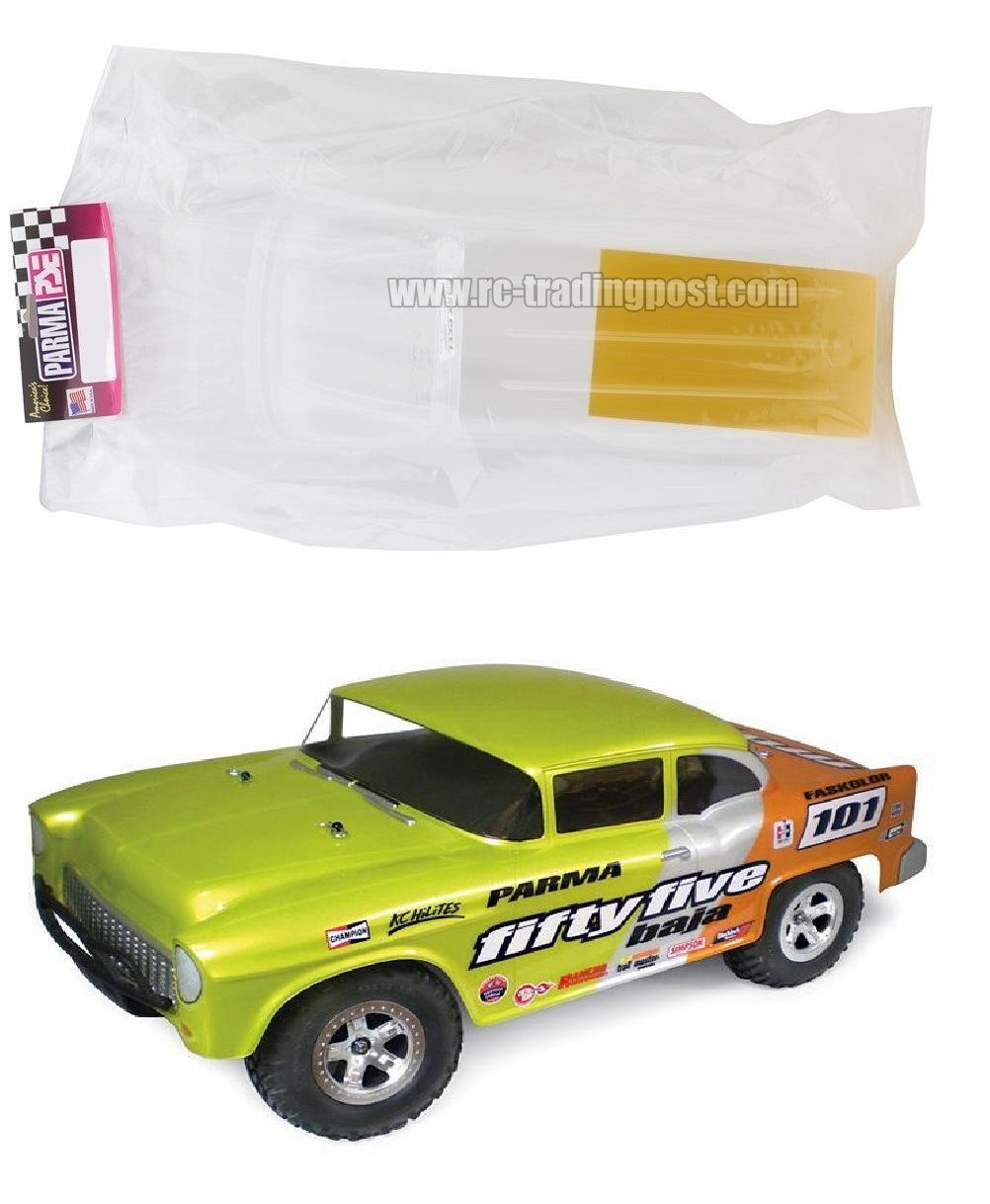 Parma '55 Muscle Baja Short Course Race Truck Clear RC Body 1/10 Slash, Senton