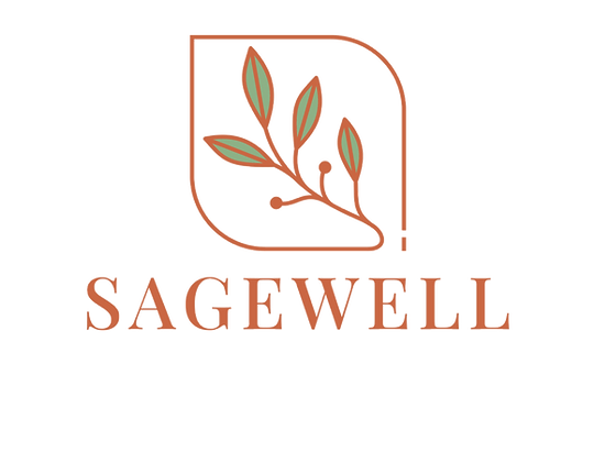 Sage leaf, earthy colors, calming 