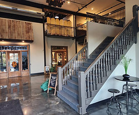 Inside the building, industrial