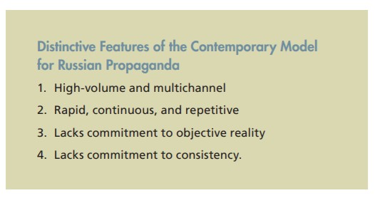 RAND, The Russian “Firehose of Falsehood” Propaganda Model
