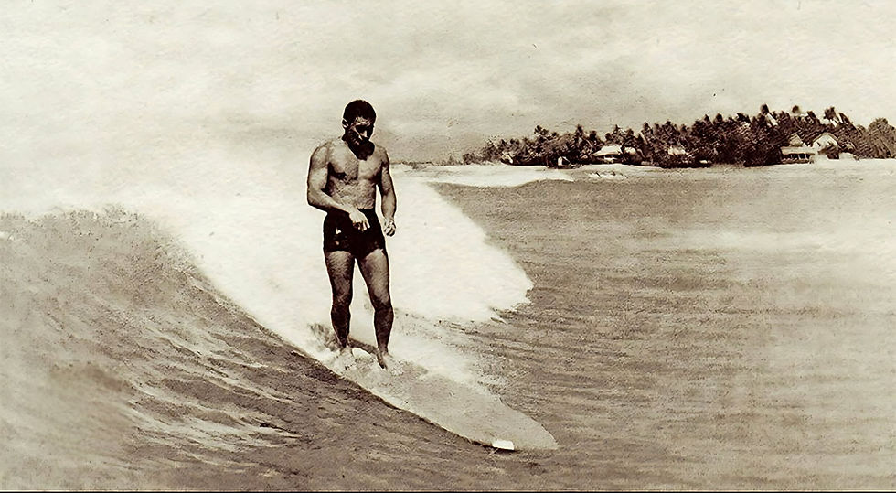 Single surfer