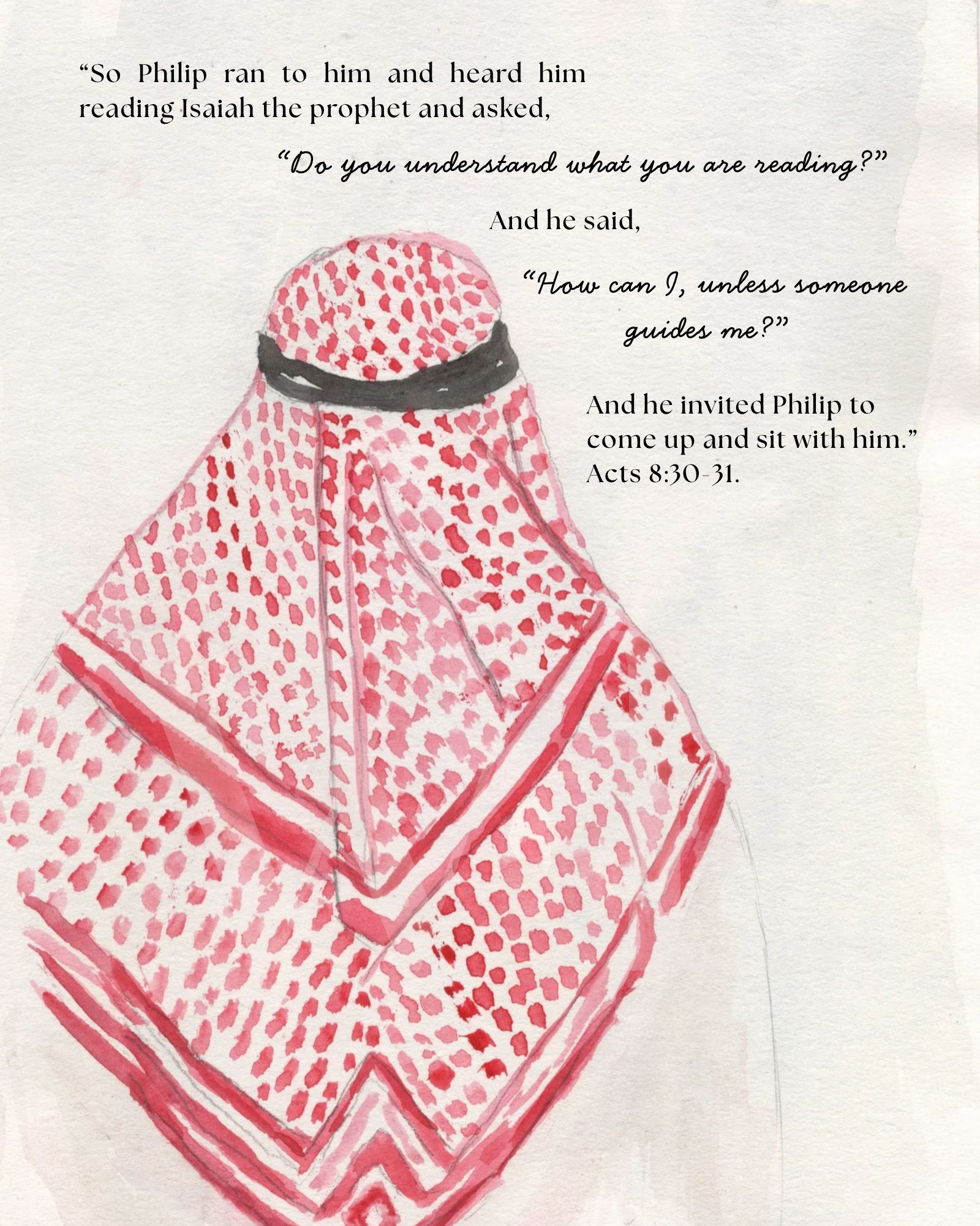 Arab man Scripture art
