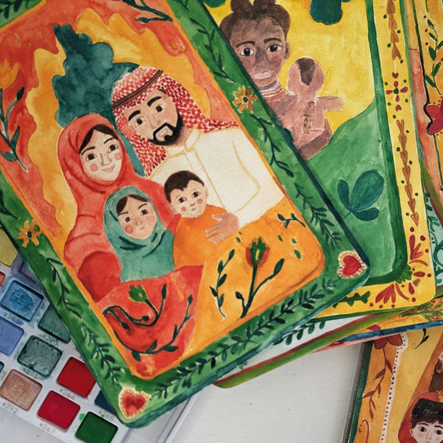 Handcrafted Language Group Cards
