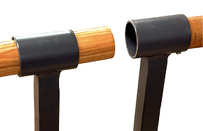 New Free standing wood and steel barre_C