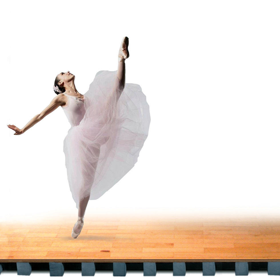 Ballet Dancer on pointe on Gerstung AirBase Sprung Floor