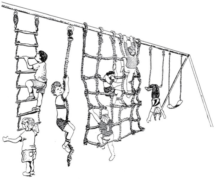 Illustration of Gym-Thing Ropes, Nets and Ladders