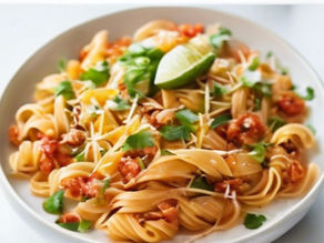 🌶️ Mexican-Inspired Fresh Fettuccine with a twist.