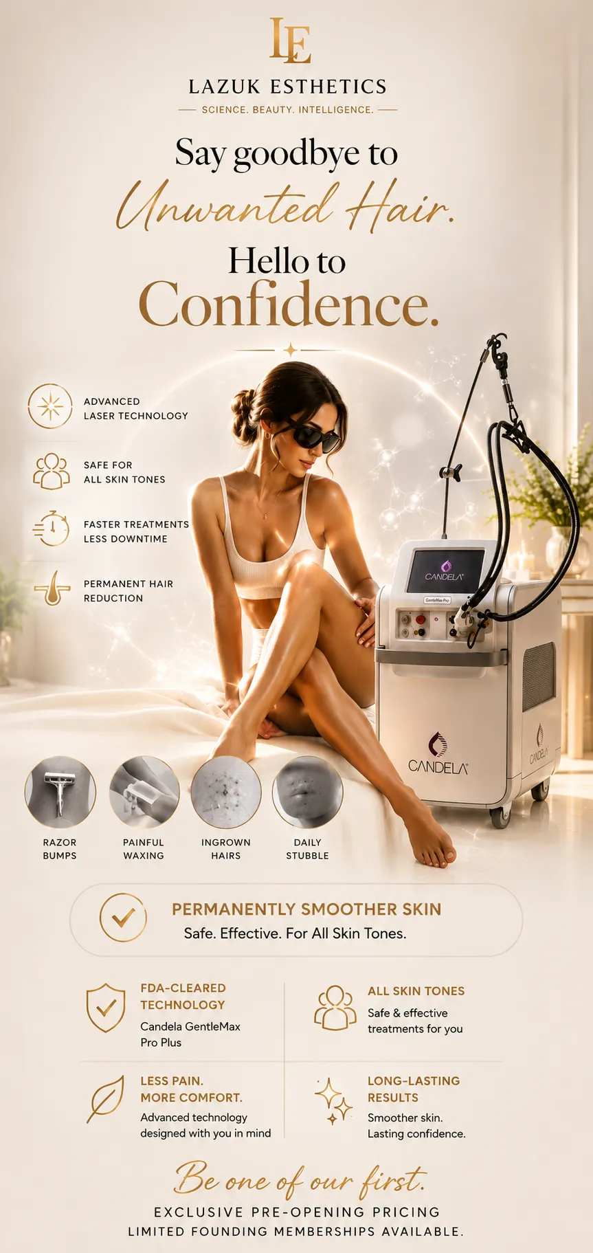 permanent laser hair removal alpharetta, johns creek lazuk esthetics