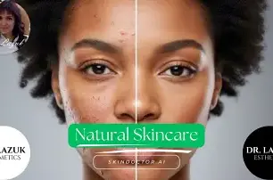 “Before and after comparison showing balanced results versus irritation from potential exosome overuse in skincare treatments.