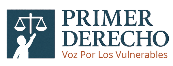 Logo de Primer Derecho, organización que promueve la protección de los vulnerables