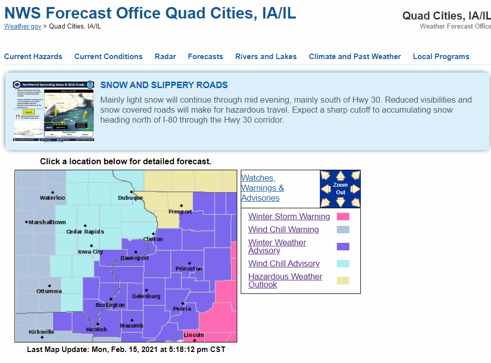 LAST MINUTE LOOK AT SNOW TOTALS...