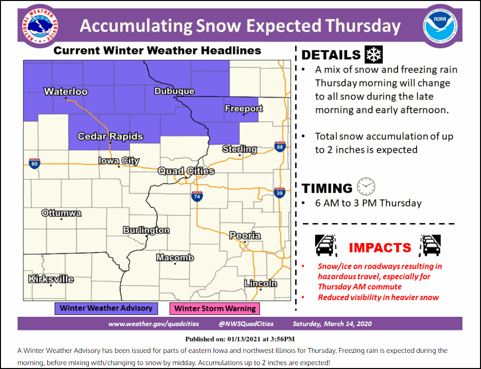 COMPLEX WINTER STORM HEADS FOR THE MIDWEST...