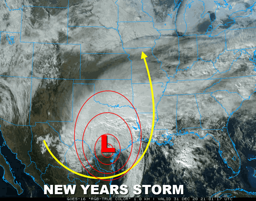 THE FIRST STORM OF THE NEW YEAR...