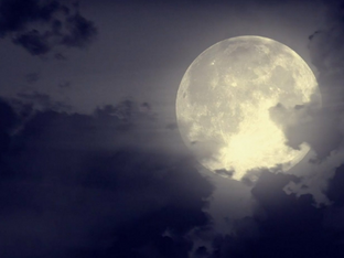 SNOWY MOON OVER GALENA...