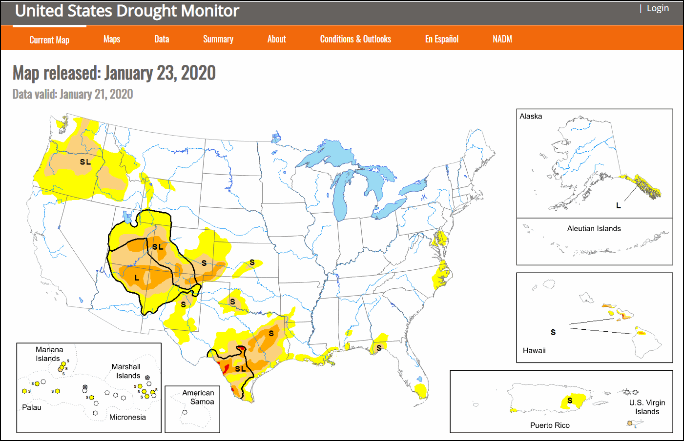 NO DROUGHT BUT THE PATTERN LOOKS DRIER...FOR A TIME!