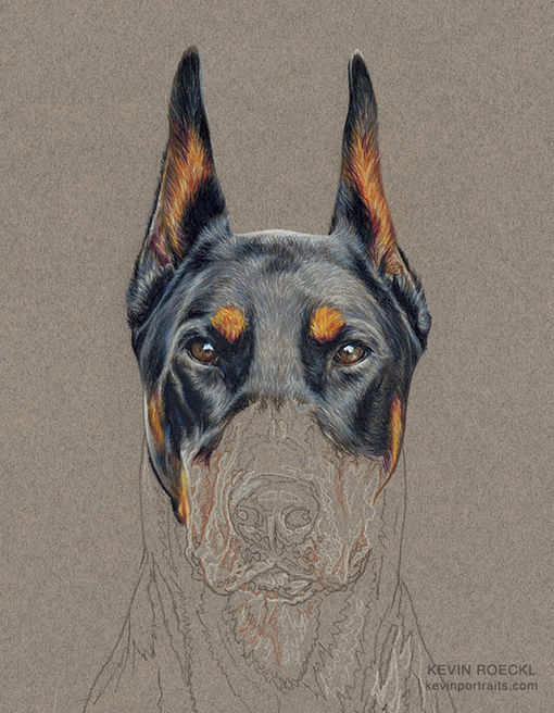 JR portrait in progress 4 - Keeping it symmetrical
